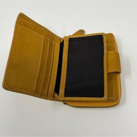 Harbor 2nd Isidora Flap Wallet Mustard Yellow - Picture 4 of 11